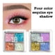thumbnail image 4 of Sombra de ojos de lentejuelas de cuatro colores para niños, polvo brillante con purpurina, paleta de sombras de ojos de cuatro colores perlados, maquillaje de escenario, 4 of 7
