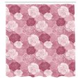 thumbnail image 3 of Ambesonne Rose Flowers Shower Curtain, Romantic Petal Motif, 69"Wx84"L, Dried Rose Pale Rose, 3 of 5