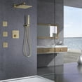 thumbnail image 3 of Three Functions Complete Shower System, 3 PCS of Body Jets Shower Set with Rough-in Valve, 3 of 5