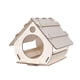 thumbnail image 5 of Casa de pájaros de madera sin terminar, bricolaje, adorno sin ensamblar, artesanía, suministros para mascotas para exteriores 15x16x127cm, 5 of 9