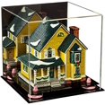 thumbnail image 2 of Better Display Cases Versatile Acrylic Display Case - Medium Square Box with Mirror, Pink Risers and Black Base 9.75" x 9.75" x 9.75" (V02), 2 of 8