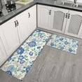 thumbnail image 2 of Pioneer Flower Floral Print Pattern Kitchen Rugs Sets Of 2,Anti Fatigue Kitchen Mat Rugs Non Slip Washable,Decorative Kitchen Floor Mats for Kitchen,Sink,Laundry,17"x30"+17"x47", 2 of 7