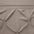 thumbnail image 5 of Comfort Spaces Cavoy Microfiber Taupe Tufted Ruffle Shower Curtain, 72x72", 5 of 6