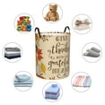 thumbnail image 6 of Goofa Thanksgiving With A Grateful Heart Printed Circular Hamper,Laundry Basket with Handles,Storage Baskets Foldable,Large Capacity Laundry Hamper-Small, 6 of 8