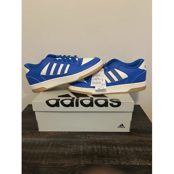 Adi - das Mean's Break Start Everyday Comfortable Low Top Shoes Blue Size 10.5