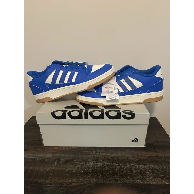 Adi - das Mean's Break Start Everyday Comfortable Low Top Shoes Blue Size 10.5