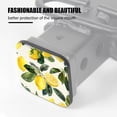 thumbnail image 3 of Hitch Cover Fits For 2-Inch Hitch,Lemon Tree Branches With Lemons And White Flowersrubber Trailer Hitch Cover Tube Plug Insert,Car Exterior Accessories, Receiver Tube Hitch Plug, 3 of 4