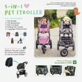 thumbnail image 2 of Petique 5-in-1 Pet Stroller Travel System Army Camo, 2 of 21