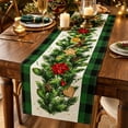 thumbnail image 6 of Virelaxpo Christmas Printed Table Runner Holiday Dining Table Decor for Family Dinner Party, 6 of 7