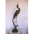 thumbnail image 6 of Nifao Crane on Branch Outdoor Fountain Statue, Bronze Garden Water Feature Sculpture for Patio & Garden – Garden Outdoor Decor Sculpture, 13"L x 7"W x 43"H, 6 of 10