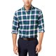 thumbnail image 1 of John Ashford - Camisa a cuadros de manga larga para hombre grande y alto, verde, XLT, 1 of 1