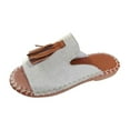 thumbnail image 2 of Wavsuf Womens Slippers Casual Summer Anti-slip Beach White Slippers Size 9, 2 of 8