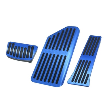 3 Pcs Car Gas Accelerator Brake Foot Rest Pedal Cover Pad for Kia Carnival 2022-2023 Antislip Blue