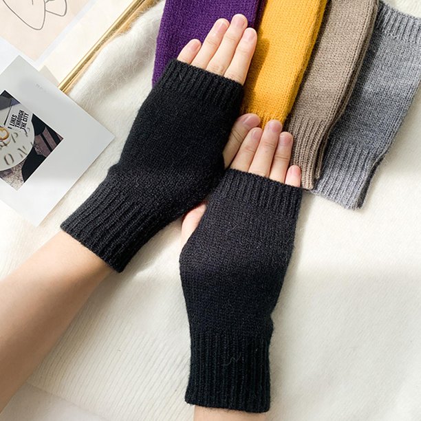 Guante de anime para cosplay, manopla de color sólido para mujer, protector solar, guantes de conducción para ciclismo