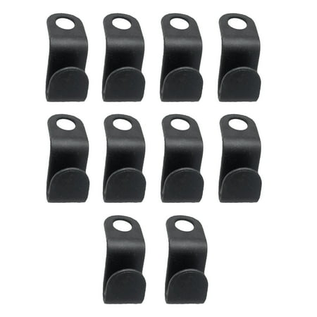 

GEjnmdty 10pcs Hanger Connection Hook Clothes Hanger Connecting Buckle Hooks (Black)