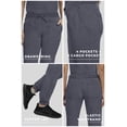 thumbnail image 4 of Women’s Scrubs Set - 2 Pocket Crossover Scrub Top with 5 Pocket Joggers Pant Set 110210 (Size 2X, Color Pewter) from STAT MEDICAL WEAR - XX-Large,Pewter, 4 of 7