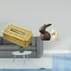 thumbnail image 2 of Caja de pañuelos de cerámica con decoración de estatua para baño, almacenamiento de papel higiénico y mueble de jardín con diseño de conejo de Pascua., 2 of 7