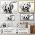 thumbnail image 4 of Designart "Poodle'S Pizzazz" Animals Dog Wall Art Living Room, 4 of 7