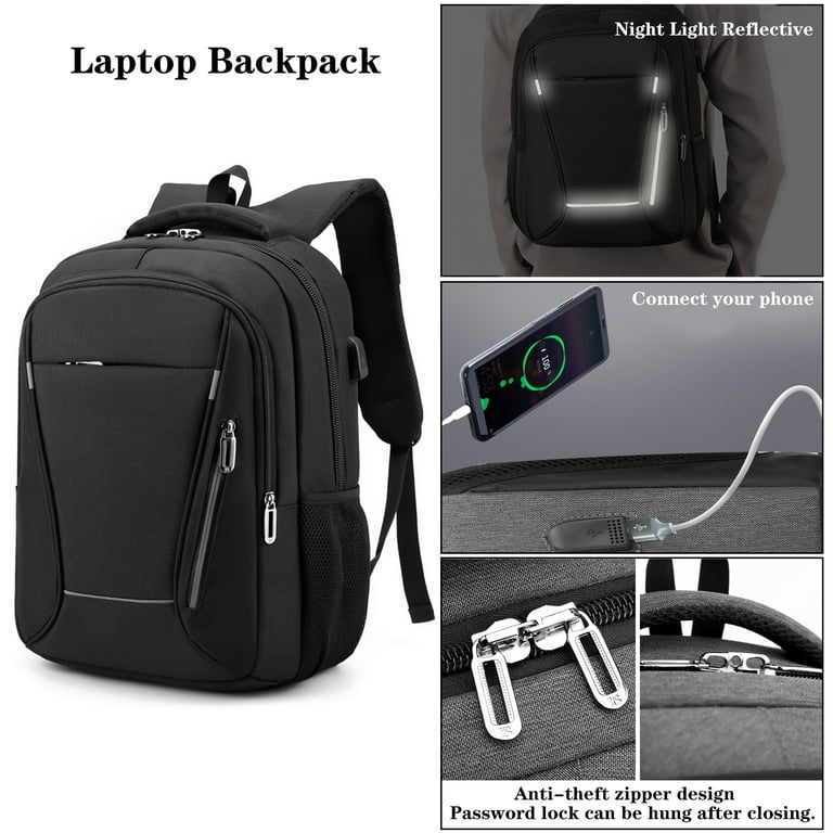Laptop Backpack 16 Inch, Business Slim Durable Laptops Travel Backpacks  With USB Charging Port, College School Computer Bag Gifts For Men And  WomenGym Bag Overnight Bag 