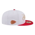 thumbnail image 6 of Men's New Era White/Red Kansas City Chiefs Scripted 59FIFTY Fitted Hat, 6 of 7