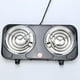 thumbnail image 2 of Lijie Quemador de bobina eléctrico Temperatura ajustable Quemador compacto en espiral para encimera Single1000W Negro,Double 2000W Black, 2 of 6