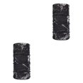 thumbnail image 3 of sweethay Neck Gaiter Balaclava Cover Tube Bandanas Pañuelos a prueba de polvo Pañuelo Transpirable Impresión Mujer Deportes Pesca negro negro 2Conjunto, 3 of 6