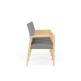 thumbnail image 3 of Pemberly Row Waiting Reception 3 Seat Tandem Seating Wood Frame in Gray, 3 of 5