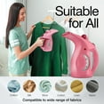 thumbnail image 4 of Kensie Handheld Garment Steamer, 700W Lightweight and Portable Steamer for Clothes, Pink, 4 of 7