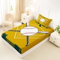 thumbnail image 4 of Erosebridal Kids Est Sleep Sport Twin Sheet Sets, Baseball Game Bedding, Gold Green, 3-Piece, 4 of 5