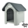 thumbnail image 1 of Casa Para Perro Chico Plástico Térmica para Razas Pequeña Gris, 1 of 5