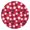 Baseballs and Stars, variant on Baseball Gloves and Stars White Round Fitted Tablecloth with Elastic Edge, Waterproof Dining Table Cover for Indoor Outdoor Camping and Daily Use