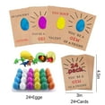 thumbnail image 3 of Qocolhg 24Pcs Hatching Dinosaur Eggs Valentines Day Cards for Kids School Classroom Novelty Dino Toys Valentine's Day Exchange Gifts for Toddler Boy Girl Class Valentine Party Favors Treat Bulk, 3 of 6