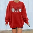thumbnail image 2 of Scyoekwg Christmas Sweatshirts for Women Christmas Dwarf Printed Shirts Raglan Sleeve Patchwork Autumn Oversized Loose Fit Round Neck Long Sleeve Sweatshirts Casual Pullover #Q=Red XXL(12), 2 of 7
