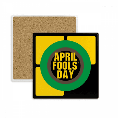 

April Fool Day Art Deco Fashion Coaster Cup Mat Mug Subplate Holder Insulation Stone