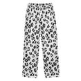 thumbnail image 2 of joogoo Leopard Pattern White Pajama Pants Pj Bottoms Sleepwear Lounge XL, 2 of 9