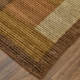 thumbnail image 2 of Feizy Keystone Transitional Color Block, Green/Brown/Orange, 5'6" x 8'6" Area Rug Sheen Handmade Fade Resistant Mid-Century Modern Patchwork Design Carpet for Living Dining Bed Room, 2 of 8