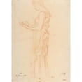 thumbnail image 2 of Louis-Oscar Roty 18x24 Gold Ornate Framed and Double Matted Museum Art Print Titled - Study of a Woman (1906), 2 of 4