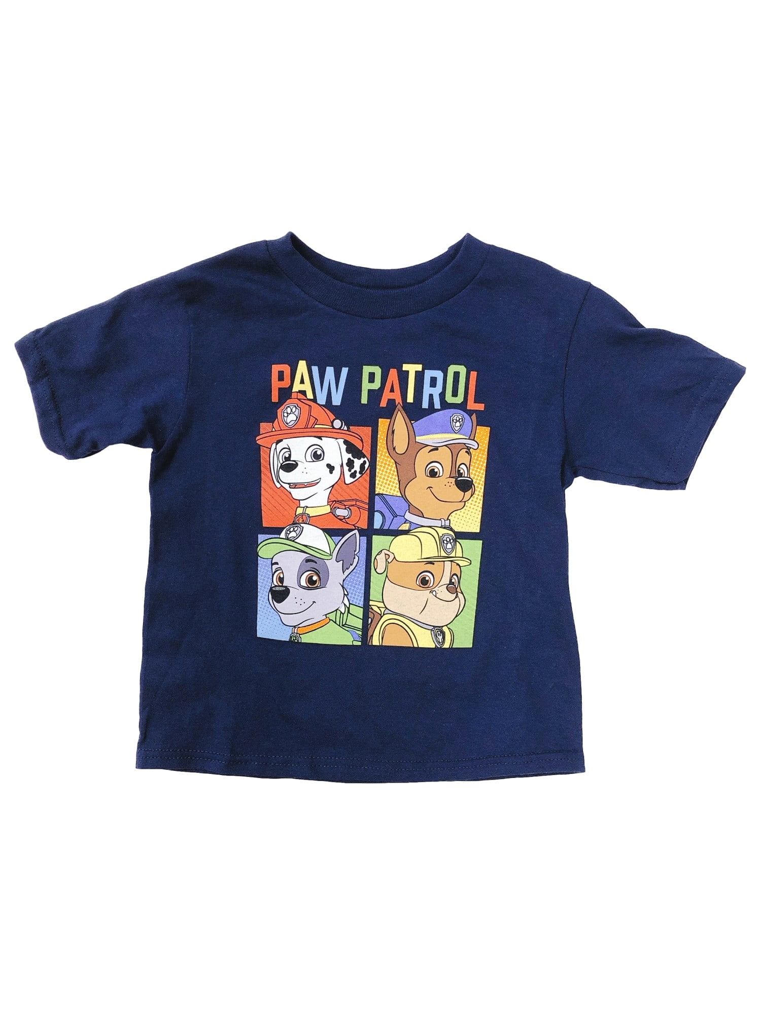 Paw Patrol Toddler Boys Short Sleeve T Shirt  NWT Orange or Blue Size  2T 