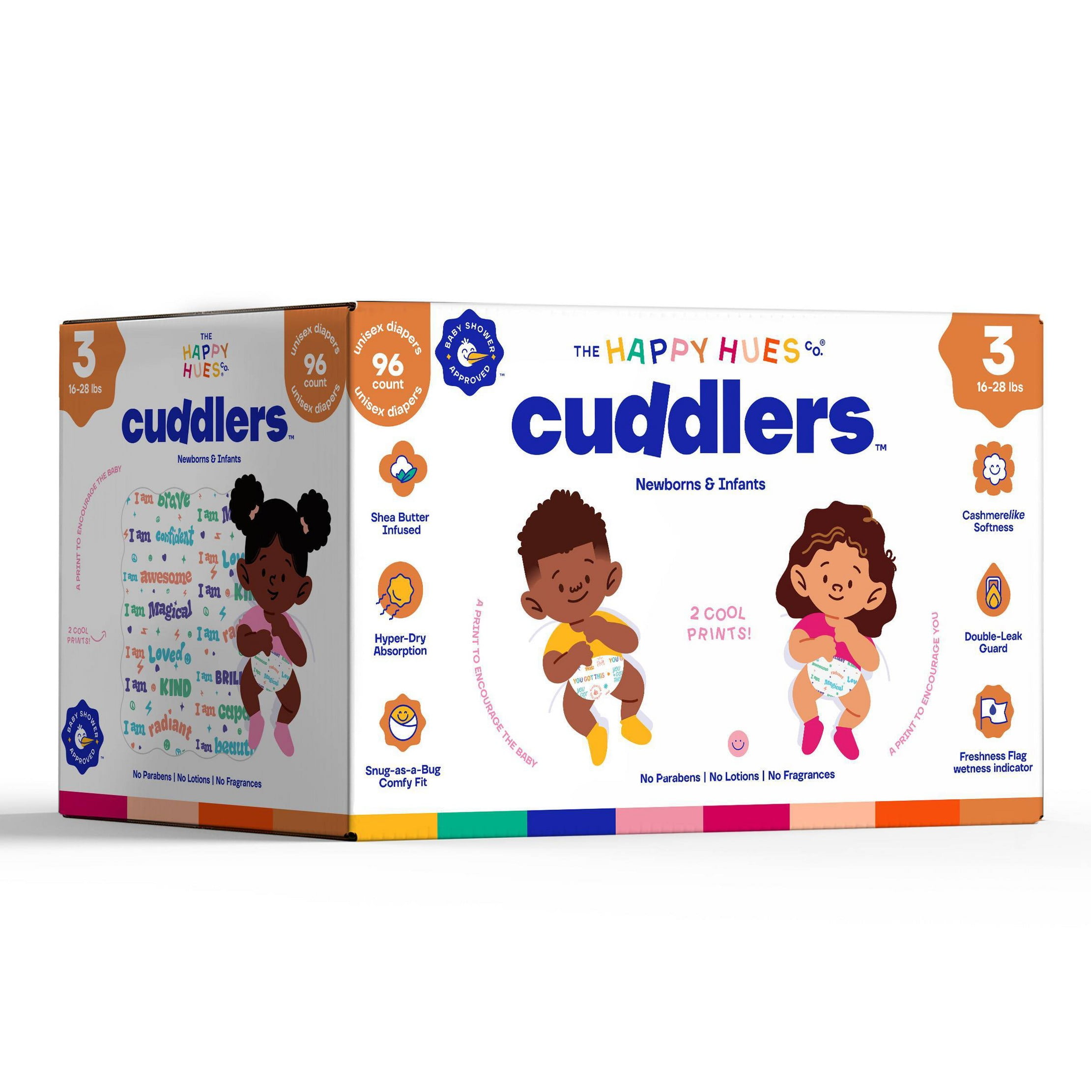 Cuddlers Disposable Diapers - Size 3 - 96ct