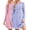 Purple Floral + Pink Floral, variant on KISSGAL 2 Pack Nightgowns for Women Long Sleeve Nightshirts Soft Crew Neck Pajamas Dress Sleepwear ,S-XXXL