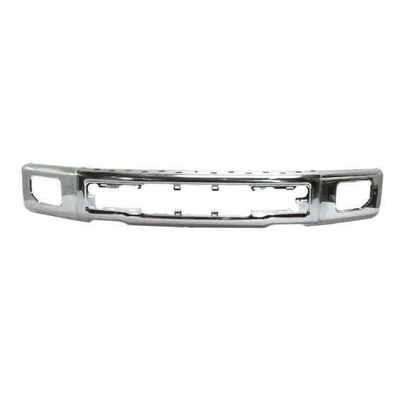 NINTE Front Bumper Face for 2015-2017 Ford F-150 Chrome with Fog Light & Side Cover Holes
