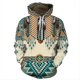 thumbnail image 2 of CLIndian Chief Native Tribal Totem étnico Hippie hombres mujeres pulóver chaquetas con capucha, 2 of 5