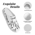 thumbnail image 5 of KLL Lavender Flowers Pattern Adult Unisex Cozy Slippers,Fuzzy Slip-on Slippers TPR Sole Slippers Comfort Plush Home Footwear for Indoor & Outdoor-13, 5 of 7