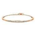 thumbnail image 3 of Primal Gold 14 Karat Rose Gold Lab Grown Diamond SI1/SI2, G H I, Graduated Bangle Bracelet, 3 of 4