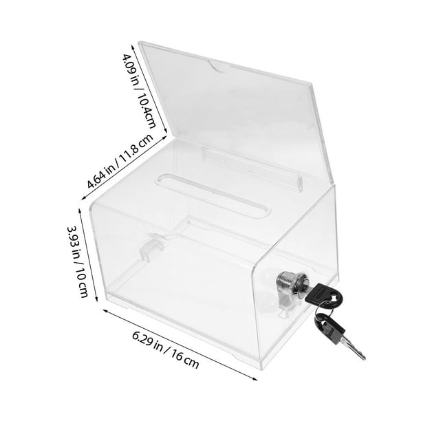Suggestion Box Ballot Box Clear Acrylic Box Donation Box For