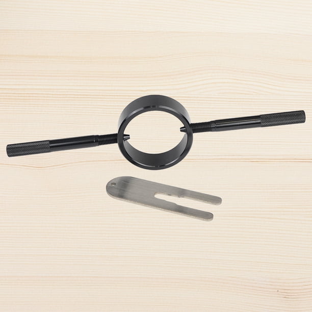 Kit de herramientas de compresor de resorte de motos de motocicleta de acero inoxidable de acero inoxidable con llave de pasador radial negro para la mayoría de las horquillas de Sreetbike al revés