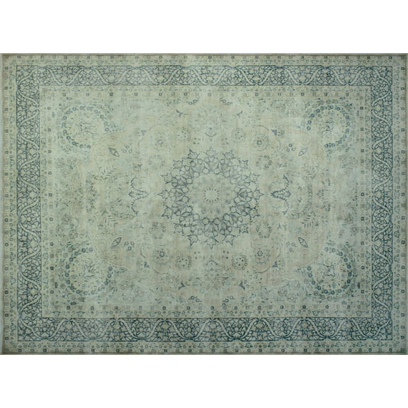 Fine VTG Sincere Ivory/Blue Rug, 9'11" x 13'5"