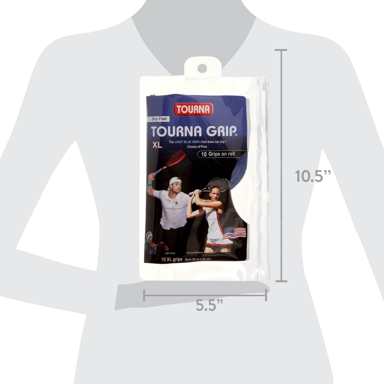 Tourna Grip XL Original Dry Feel Tennis Grip, 10 Pack photo 8