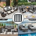 thumbnail image 6 of DTTRA Patio Cushion Covers Replacement, Waterproof Outdoor Cushions Slipcovers with Ties, Washable Wicker Rattan Sectional Sofa Couch Cover Set with Zipper, 6 of 8