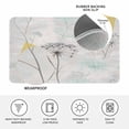 thumbnail image 4 of Teal Black Dandelion Doormat Outdoor Entrance 18"x30", Vintage Watercolor Floral Absorb Moisture Dirt Door Mats, Non-Slip Rubber Backing Floor Mats Indoor, Low-Profile Front Door Rugs, 4 of 9